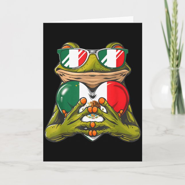 Mexico flag mexican pride mexican roots mexican card (Front)