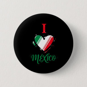 Mexico Flag Mexican Pride Mexican Roots Mexican Fl 6 Cm Round Badge