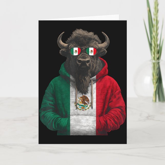 Mexico Flag Mexican Pride Mexican Roots Mexican Fl Card (Front)