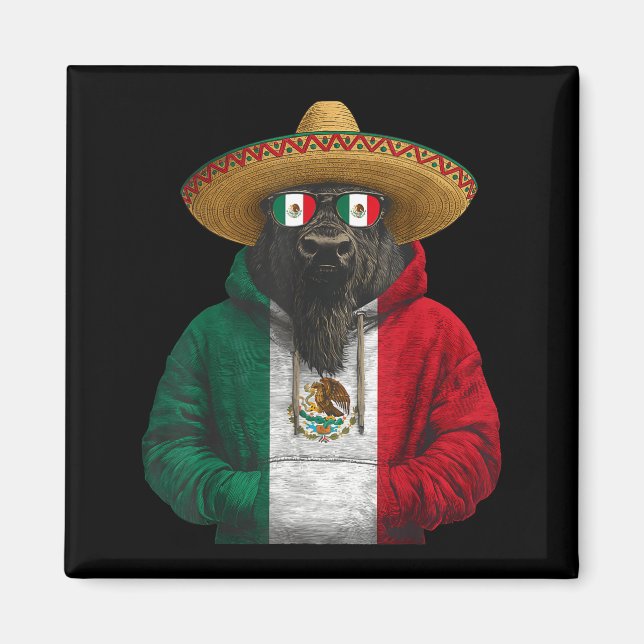 Mexico flag mexican pride mexican roots mexican magnet (Front)