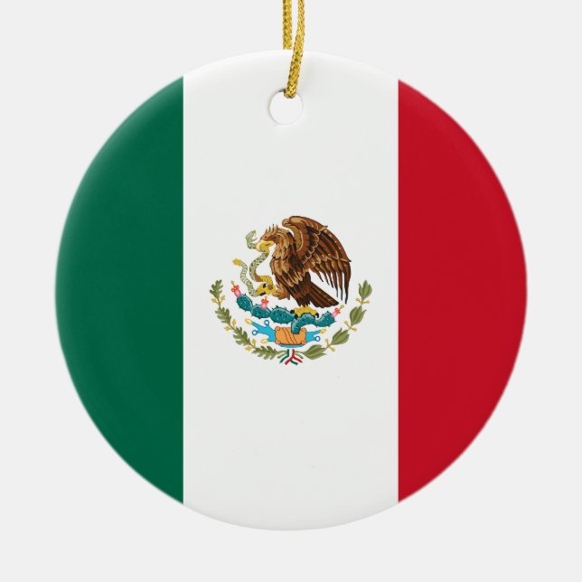 Mexico Flag Ornament (Front)