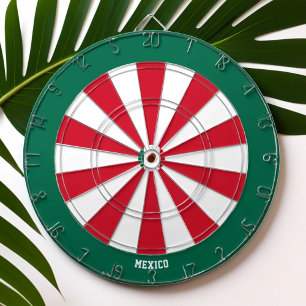 Mexico Flag Patriot's Bullseye Dartboard