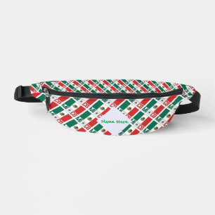 Mexico Flag Personalised Heritage Bum Bags