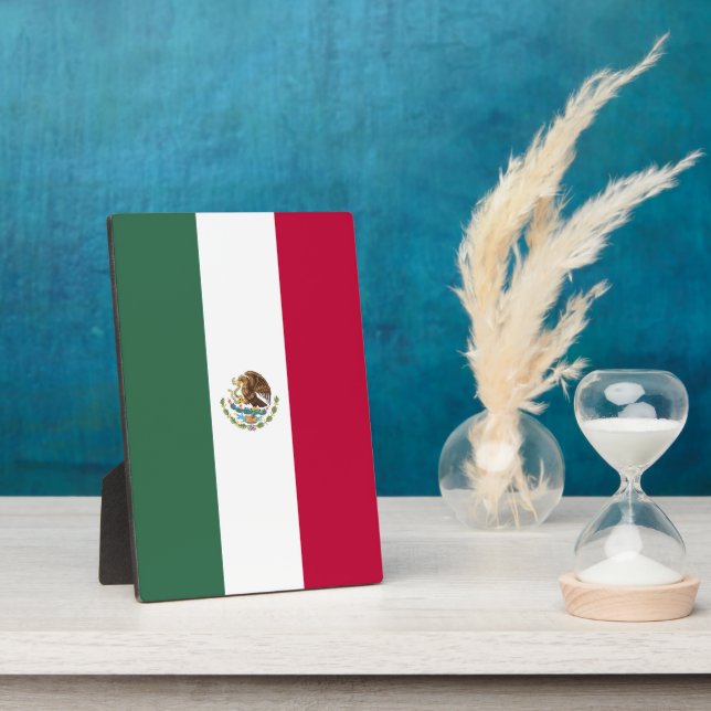 Mexico flag plaque (Side)