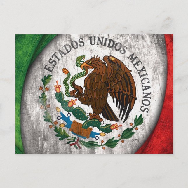 Mexico Flag Postcard (Front)