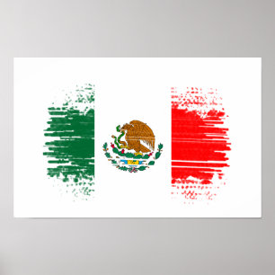 Mexico flag poster