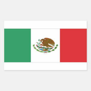 Mexico Flag Rectangular Sticker