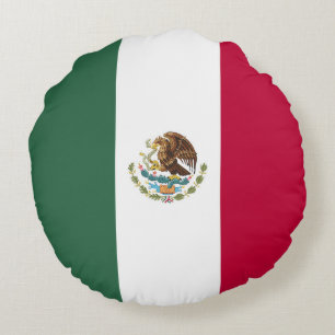Mexico flag round cushion