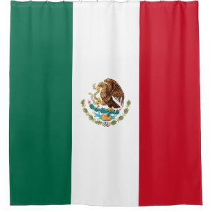 Mexico Flag Shower Curtain