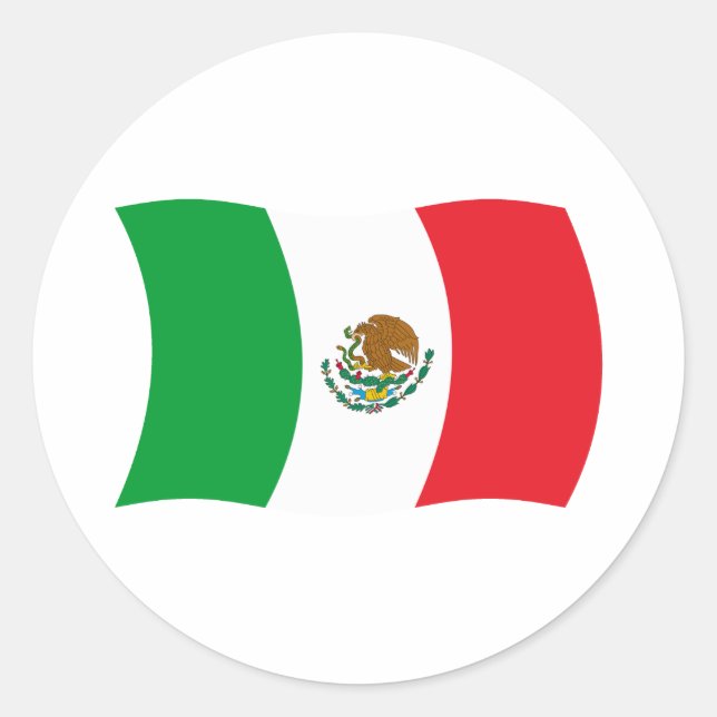 Mexico Flag Sticker (Front)