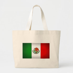 Mexico Flag Stylised Large Tote Bag