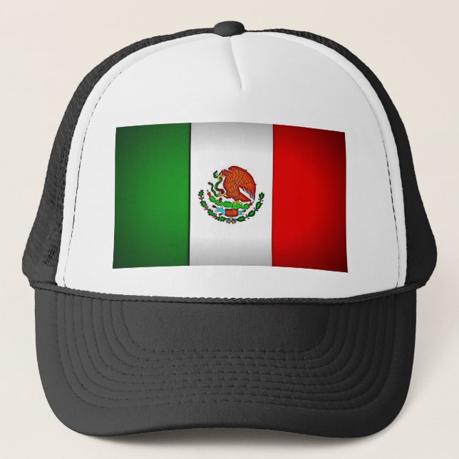 Mexico Flag Stylised Trucker Hat (Front)