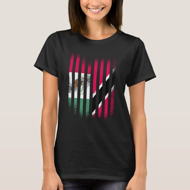 Mexico Flag Trinidad&Tobago Grown Country Flags St T-Shirt (Front)