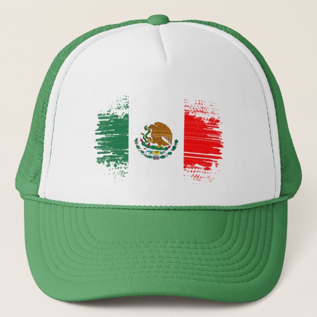 Mexico flag trucker hat (Front)