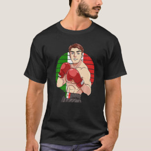 Mexico Flag Vintage Latino Boxing Mexican Boxer T-Shirt