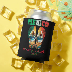 Mexico Flip Flop Vacation Tropical Getaway Design Can Cooler