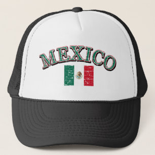 Mexico football design trucker hat
