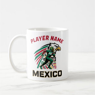Mexico Football Eagle National Pride Action Art Coffee Mug