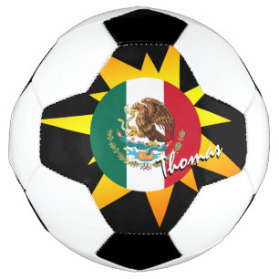 Mexico Football & Mexican Flag / BANG Soccer Ball