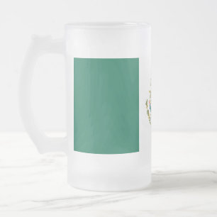 Mexico Frosted Glass Beer Mug