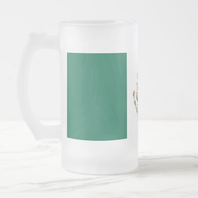 Mexico Frosted Glass Beer Mug (Left)