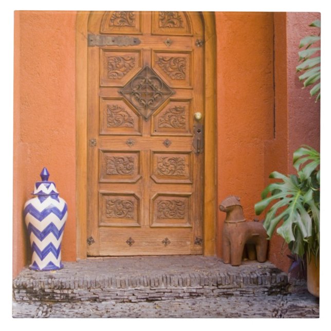 Mexico, Guanajuato state, San Miguel. Casa de la Tile (Front)