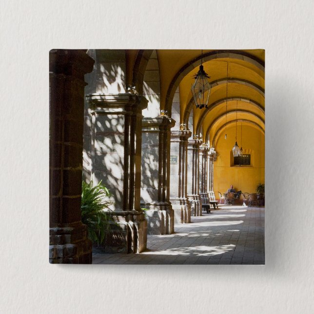 Mexico, Guanajuato state, San Miguel de Allende. 15 Cm Square Badge (Front)