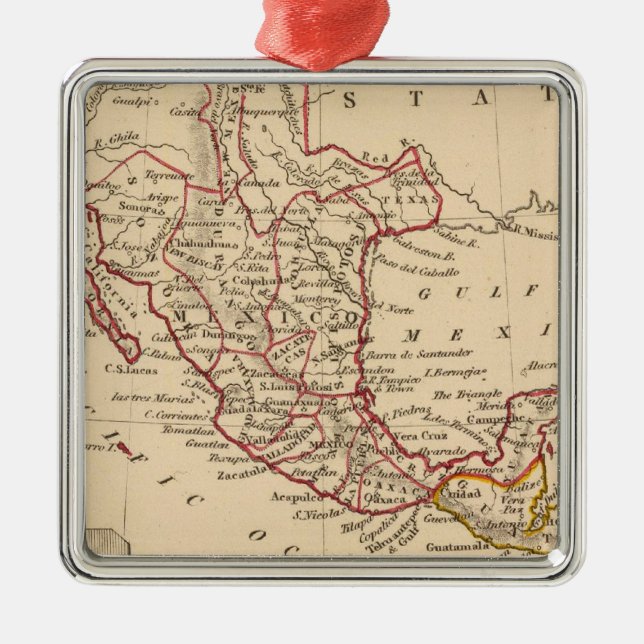 Mexico, Guatamala Metal Tree Decoration (Front)