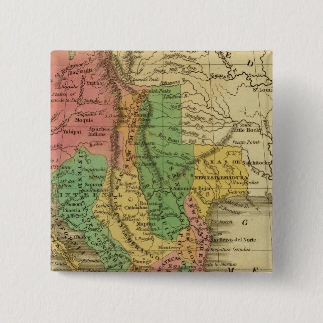 Mexico, Guatimala 15 Cm Square Badge (Front)