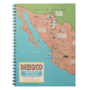 Mexico - Headline-Focus Wall Map Notebook
