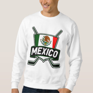Mexico Ice Hockey Flag Sweatshirt