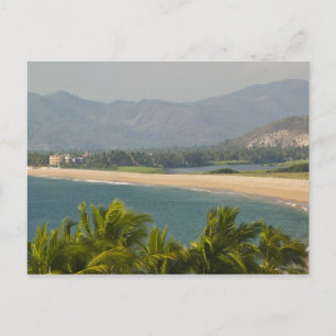 Mexico, Jalisco, Barra de Navidad. Town Beach Postcard