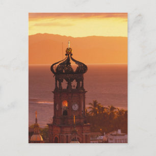 Mexico, Jalisco, Puerto Vallarta. Church tower Postcard