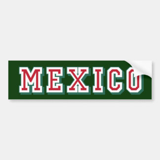 Mexico logo Bumper Sticker for Mexicans