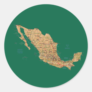 Mexico Map Sticker