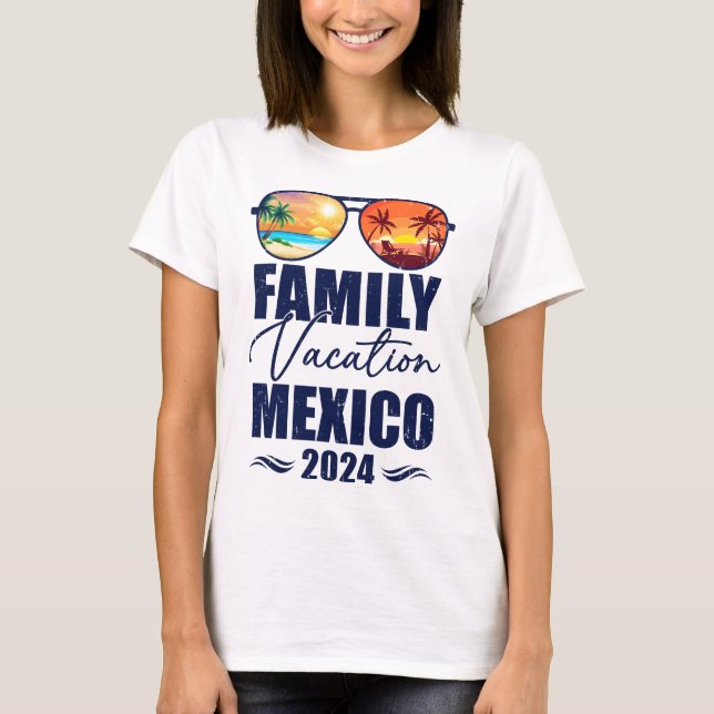 Mexico Matching Family Vacation 2024 Making Memori T-Shirt (Front)