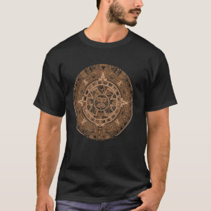Mexico Maya Aztec Calendar Sunstone Mexican Aztec  T-Shirt