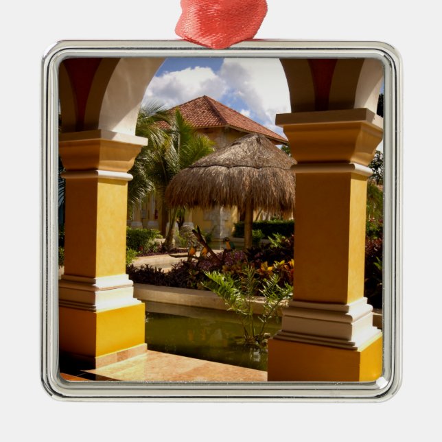 Mexico, Mayan Riviera, architecture at Iberostar Metal Tree Decoration (Front)