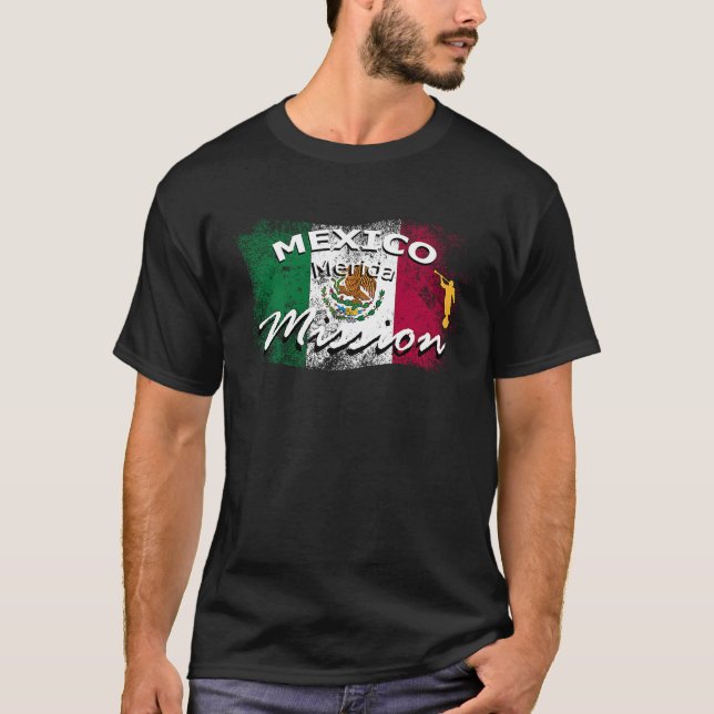 Mexico Merida Mormon LDS Mission Missionary T-Shirt (Front)