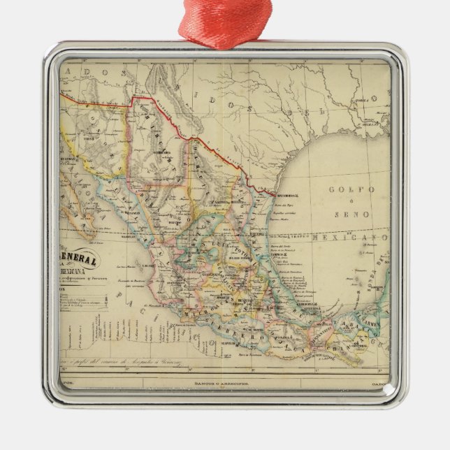 Mexico Metal Tree Decoration (Front)