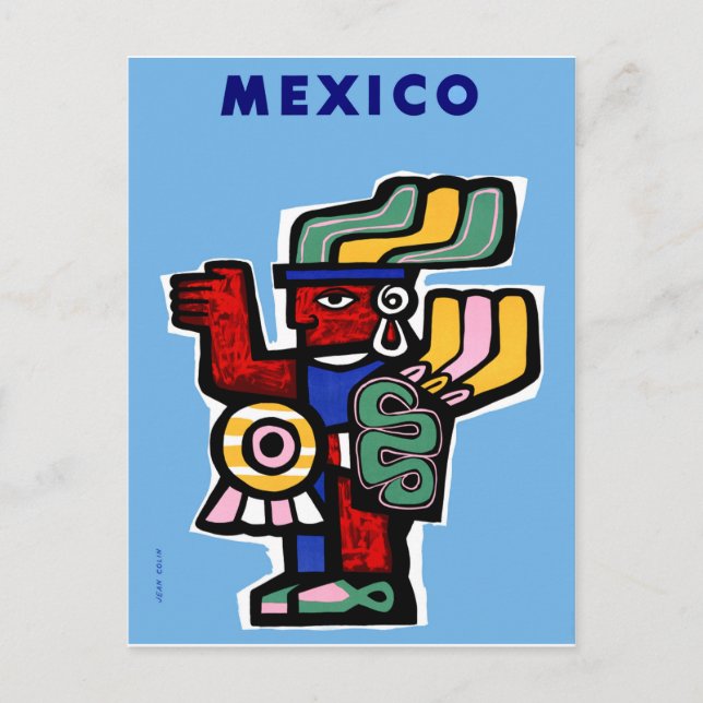 Mexico, Mexican art Postcard (Front)