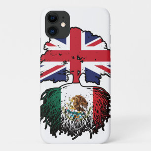 Mexico Mexican British UK Tree Roots Flag Case-Mate iPhone Case