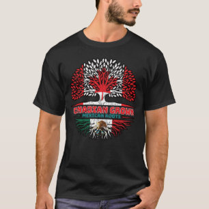 Mexico Mexican Canadian Canada Tree Roots Flag T-Shirt