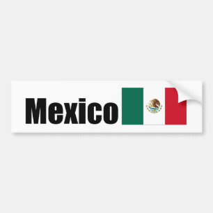 Mexico, Mexican flag Bumper Sticker