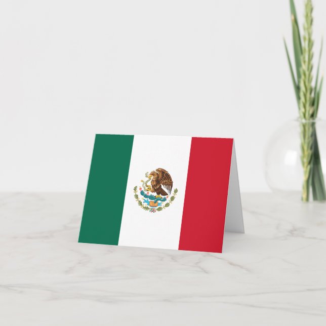 Mexico (Mexican) Flag Card (Front)