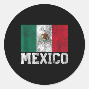 Mexico Mexican Flag Cinco De Mayo National Pride C Classic Round Sticker