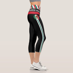Mexico & Mexican Flag fashion, Fitness, Sports Cap Capri Leggings