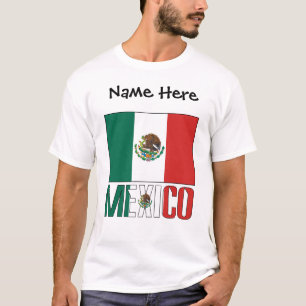 Mexico Mexican Flag Personalised T-Shirt