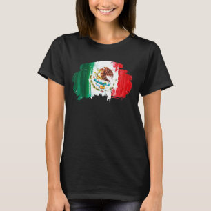 Mexico Mexican Flag Pride Eagle Red Green And Whit T-Shirt
