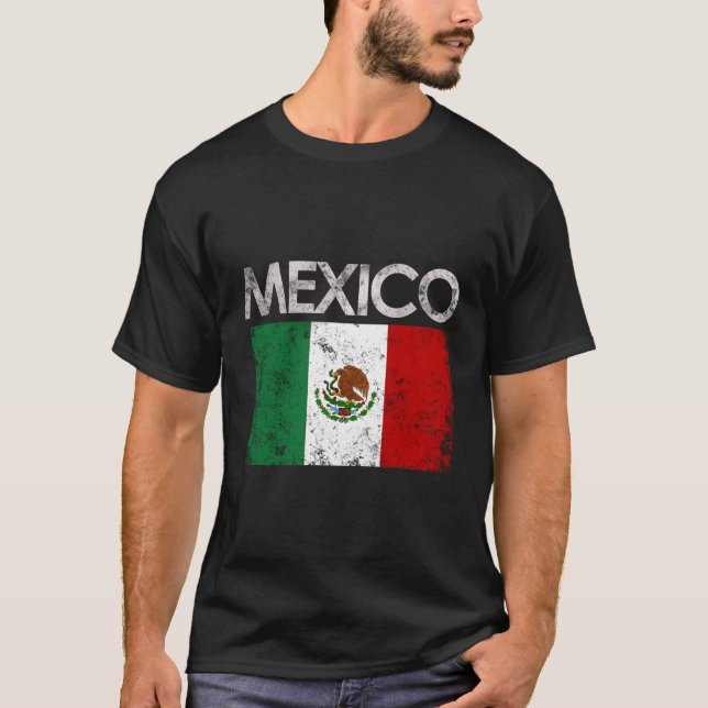 Mexico Mexican Flag Pride T-Shirt (Front)